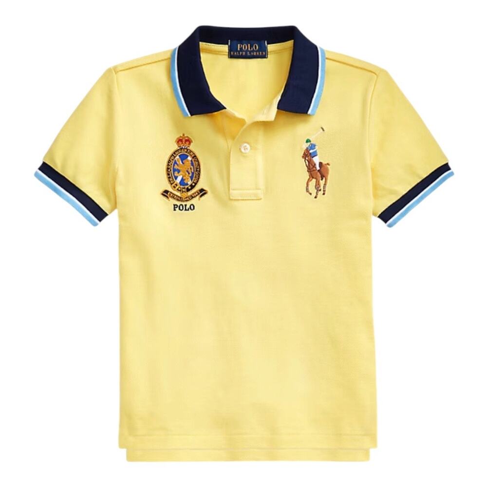 POLO Ralph Lauren Big Pony Cotton Mesh Polo Yellow 24M